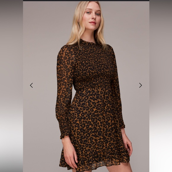 Women’s Classic Leopard Shirred dress leopard size 10‎ - Picture 10 of 13